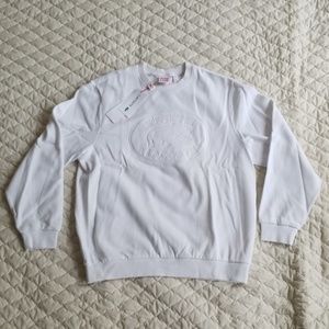 Supreme x Lacoste Live White Crewneck Large NWT